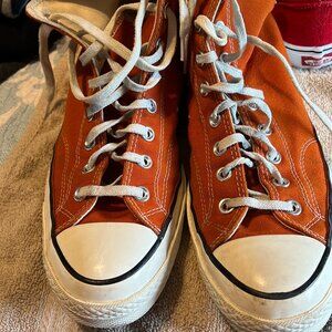 Women’s size 11 (Men’s 9.5) Converse Chuck Taylor Allstars Hightop Rust Orange
